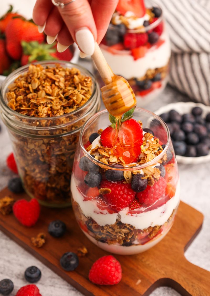 Yogurt Parfaits With Berries and Granola