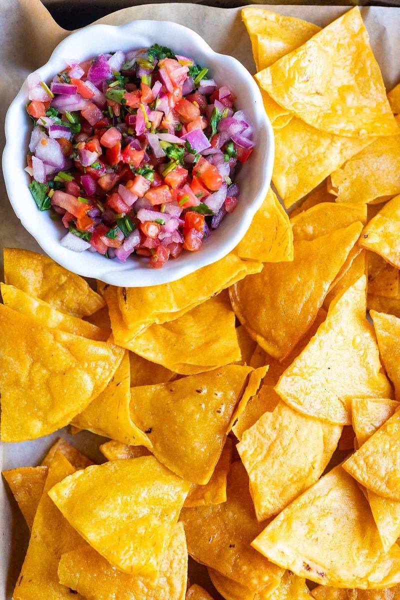 Crispy Tortilla Chips With Pico
