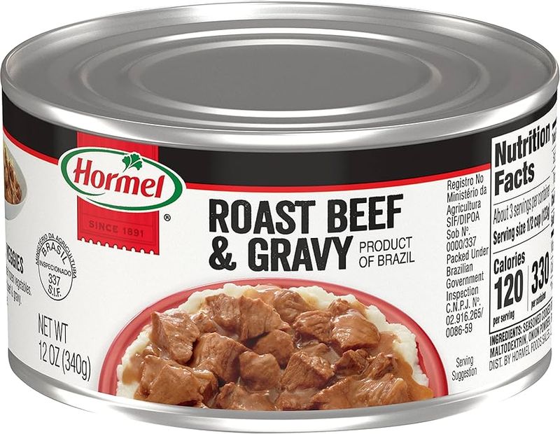 Canned Roast Beef with Gravy