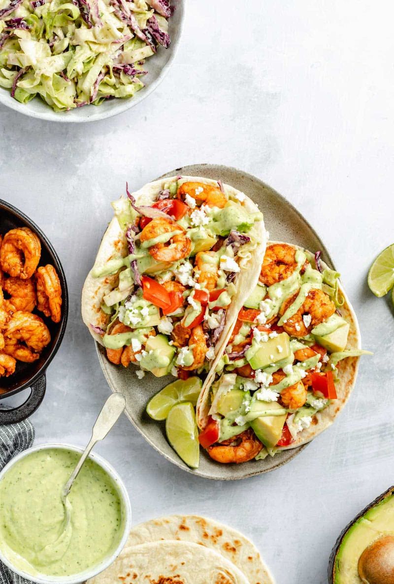 Chili-Lime Shrimp Tacos With Avocado