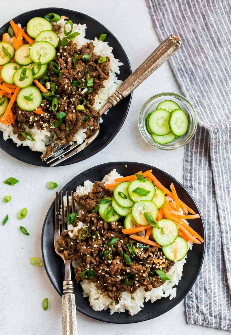 Korean-Style Beef and Potato Bowl