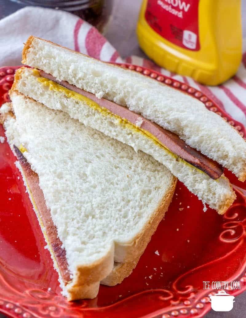 Fried Bologna Sandwich