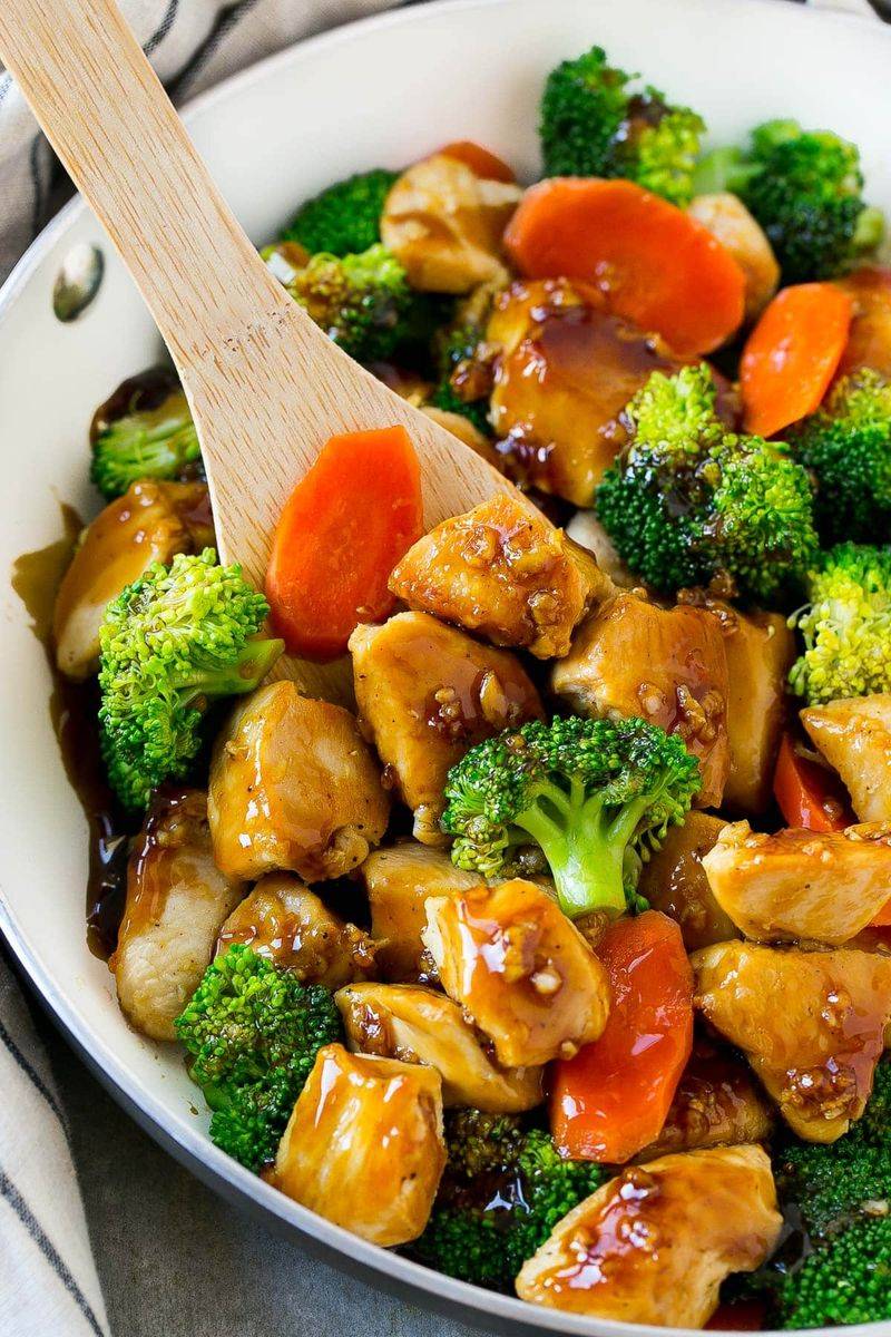 Chicken Stir-Fry With Garlic Sauce
