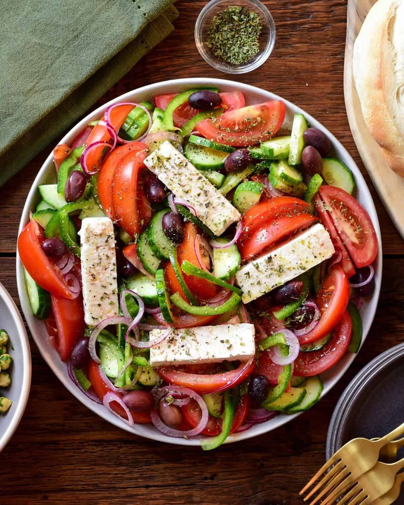 Classic Greek Village Salad (Horiatiki)