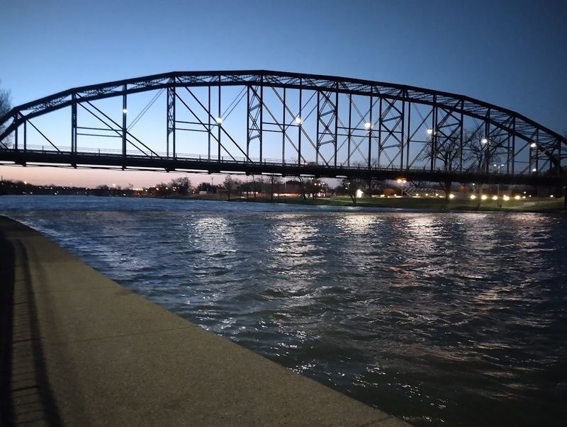 Evening Walks Under Colorful Lights