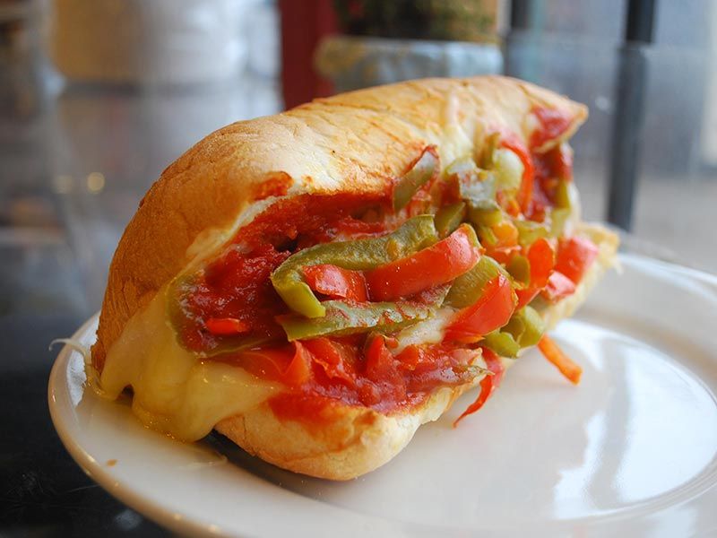 Sausage and Peppers Hero