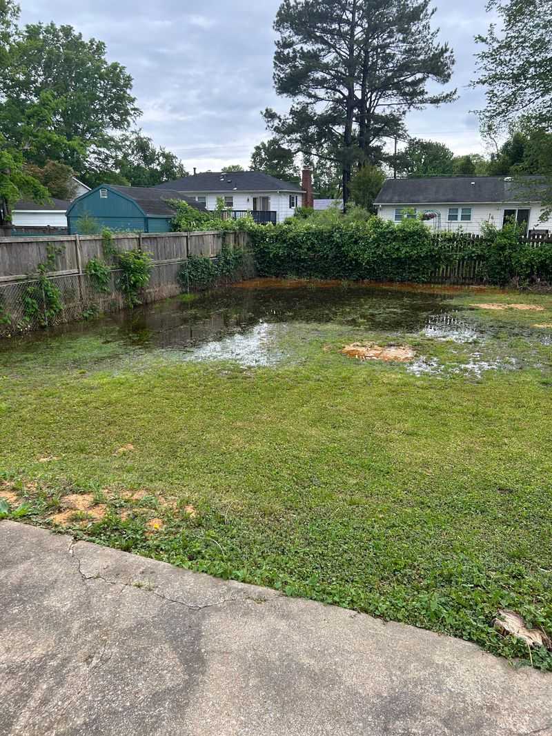 Check For Standing Water In Low Spots