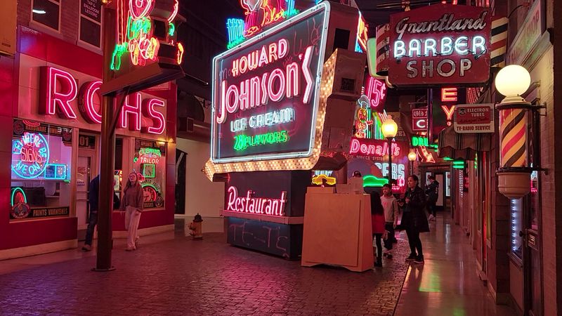 Walking The Glowing Main Street