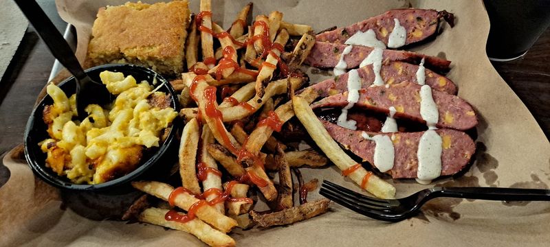 Loaded Baked Potato With Sausage or Pork