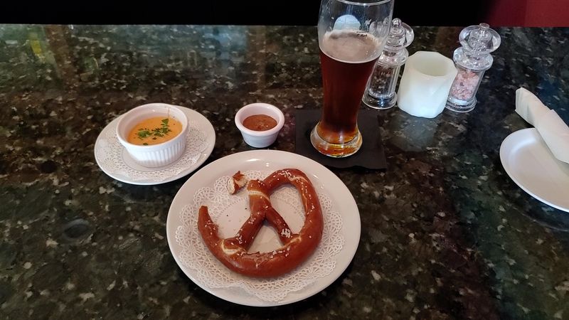 Giant Pretzels With Beer Cheese and Sweet Mustard