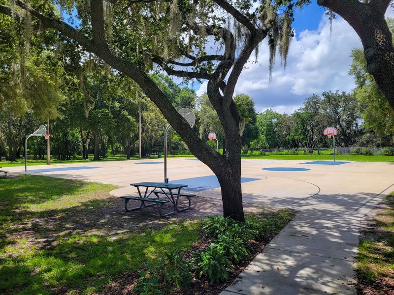 Pickleball And Basketball Outside