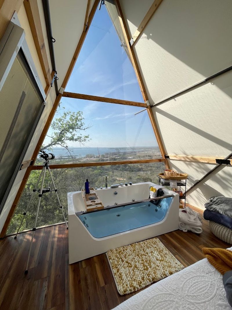 Soak in Hill Country Views from Your Private Outdoor Tub