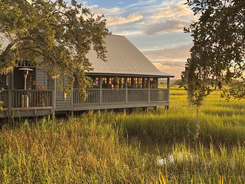 A Fish Camp Parked in the Salt Marsh