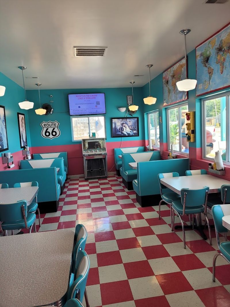 Inside the 50s-Style Diner