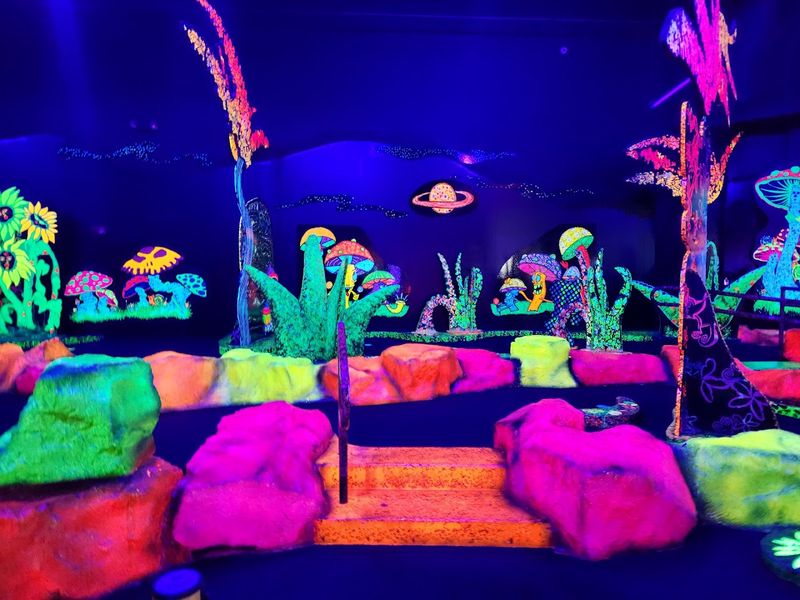 Glow-in-the-Dark Mini Golf That Lights Up the Fun