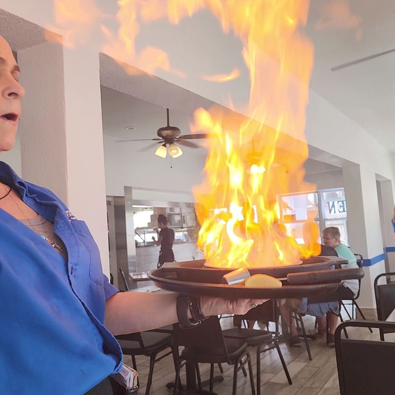 Saganaki: The Flaming Cheese That Stops Traffic