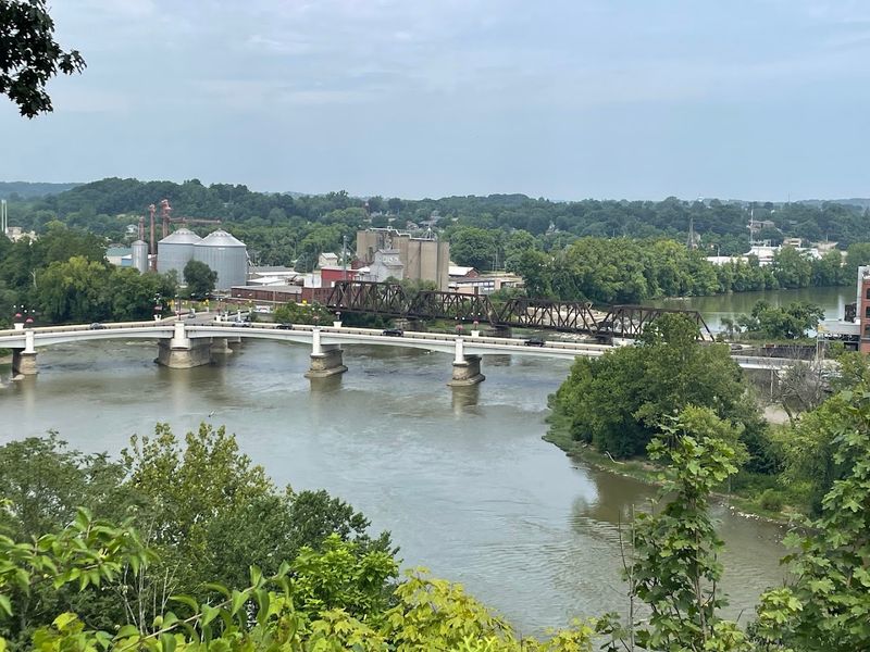 The Y Bridge and Riverfront Stroll