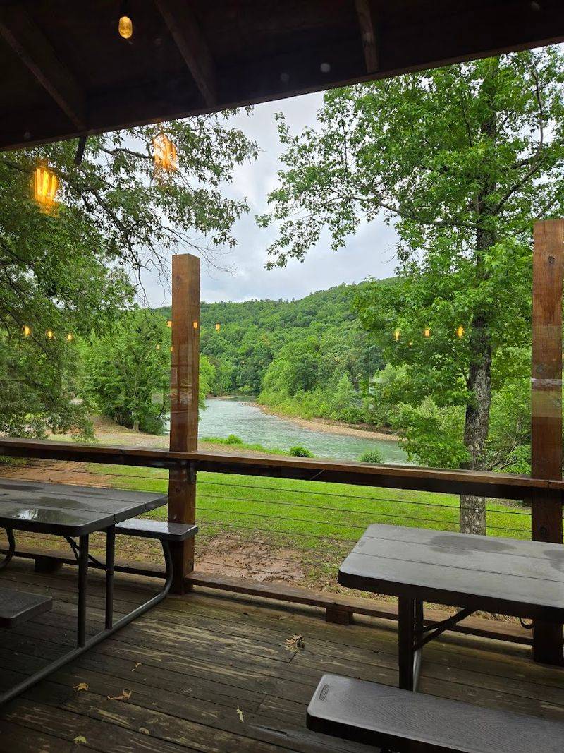 Riverfront Patio Views on the Mulberry
