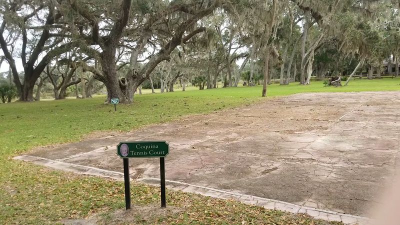 Coquina Tennis Courts Frozen in Time