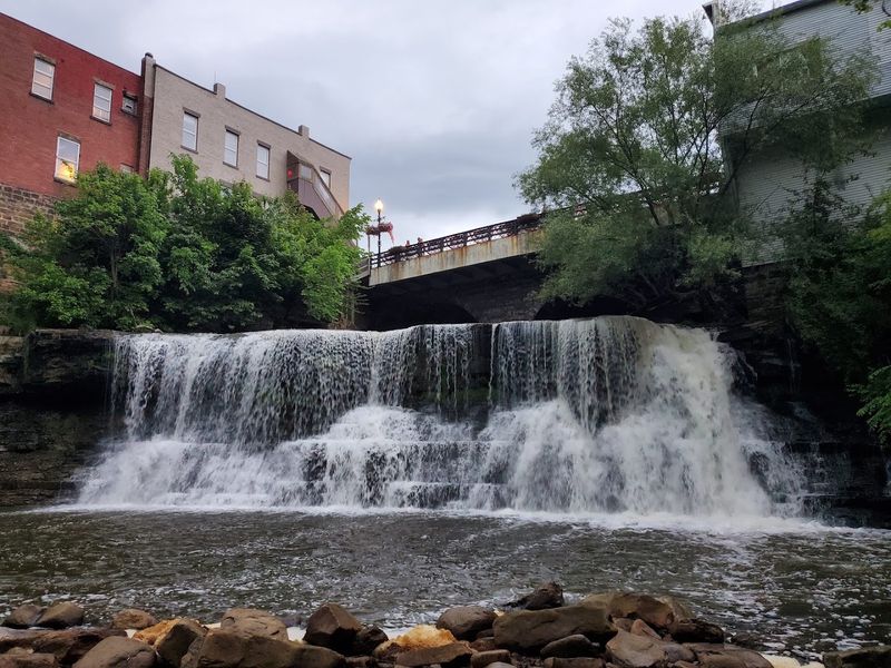 The Waterfall at the Heart of Town