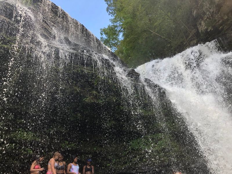 Swimming Beneath the Falls Is the Big Reward