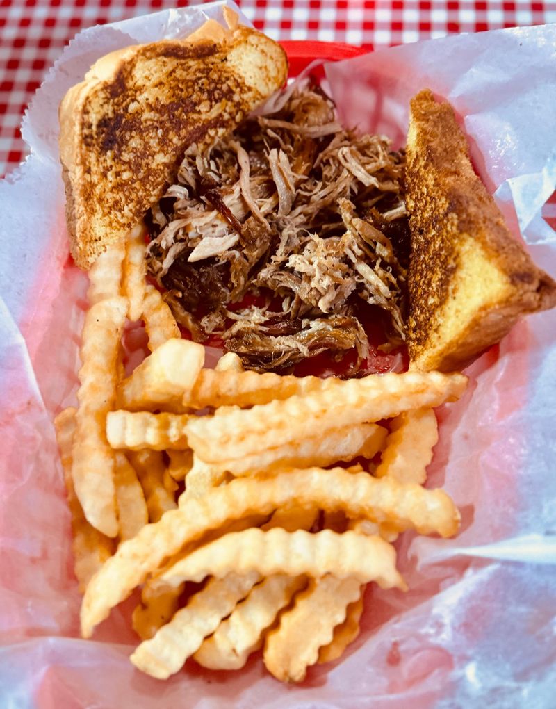 Pulled Pork Sandwich on Buttery Texas Toast