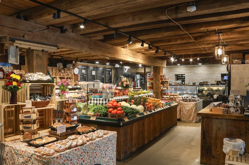 A sandwich counter that gives the whole market its reputation