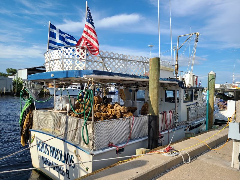 The Historic Sponge Docks Transport You to a Greek Harbor