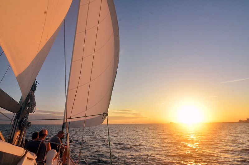 Sunset Sail With Skyline Views