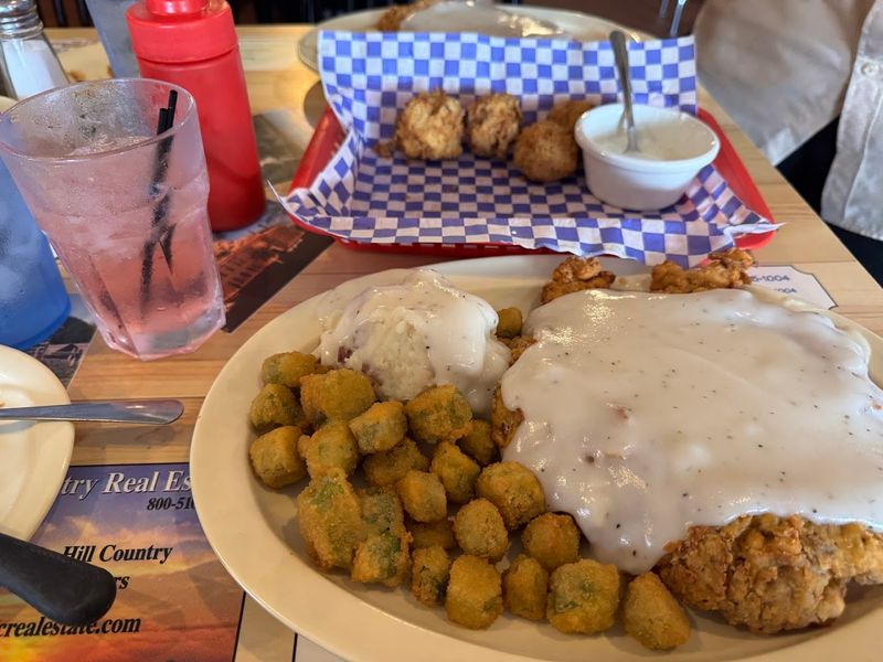 Fried Okra and Country Potatoes