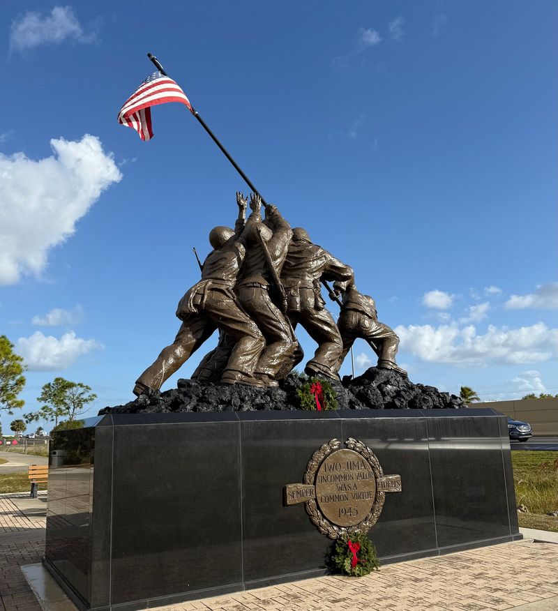 A Veterans Memorial Right at the Entrance
