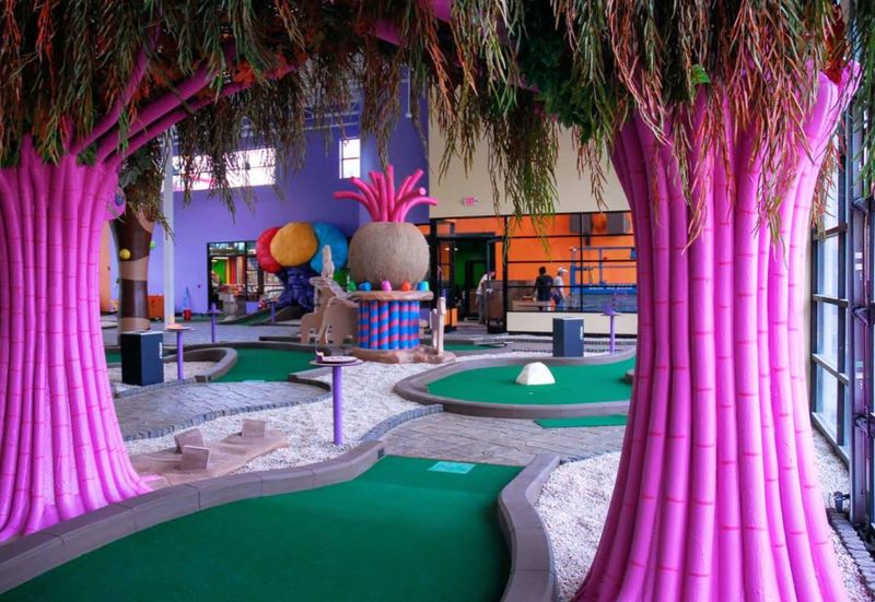 Inside the Candy-Themed Indoor Course