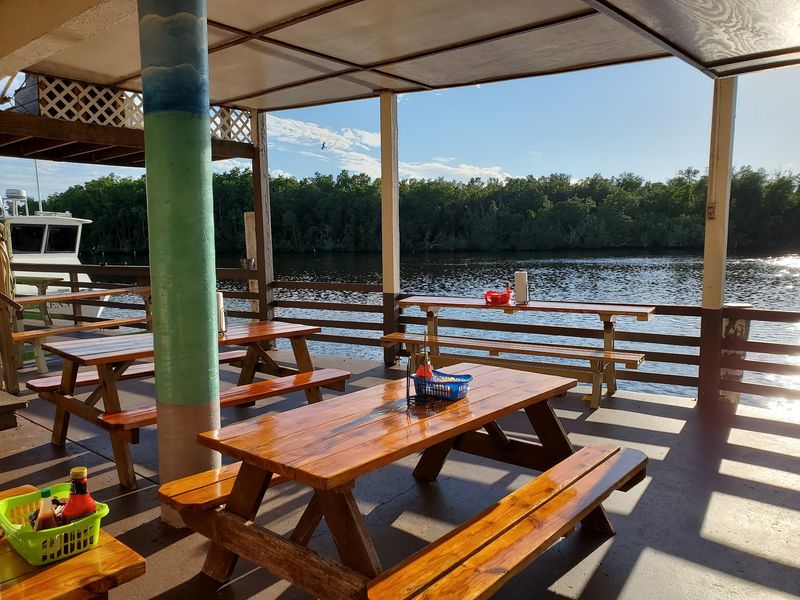 Waterfront Seating With Real Old Florida Vibes