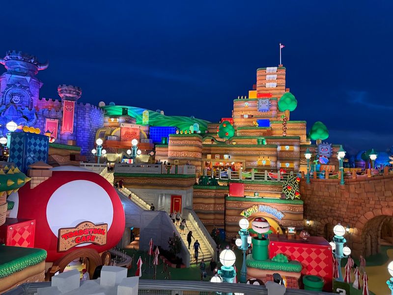 Super Nintendo World's Neon Paradise After Dark