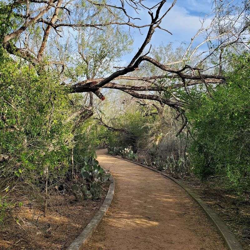 Over a Mile of Well-Marked Trails Wind Through Native Brush
