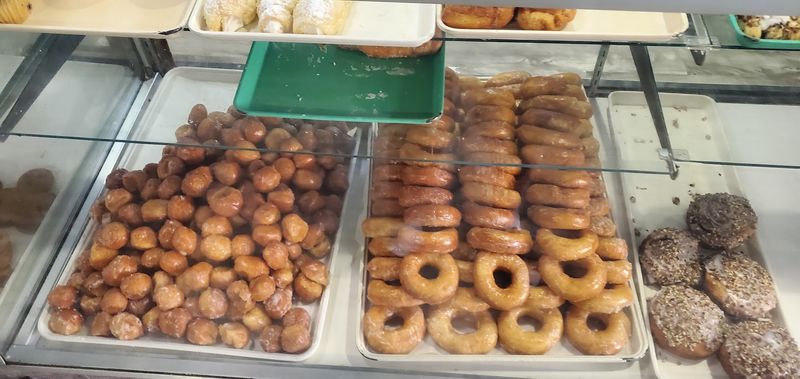 Hand-Cut Glazed Donuts Straight from the Fryer