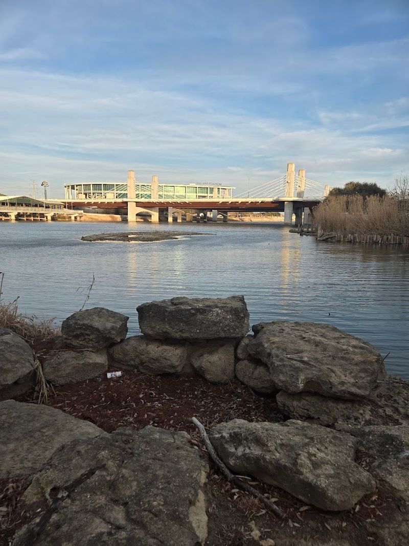 Scenic Views of McLane Stadium and Downtown