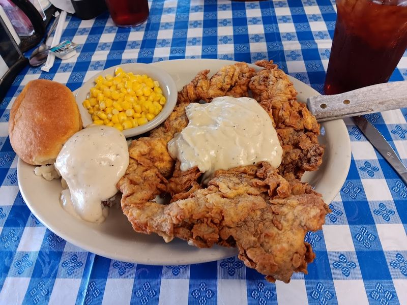 Chicken Fried Steak That Barely Fits the Plate