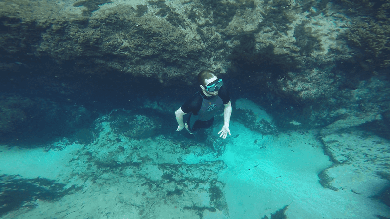 Snorkeling Over Limestone Vents