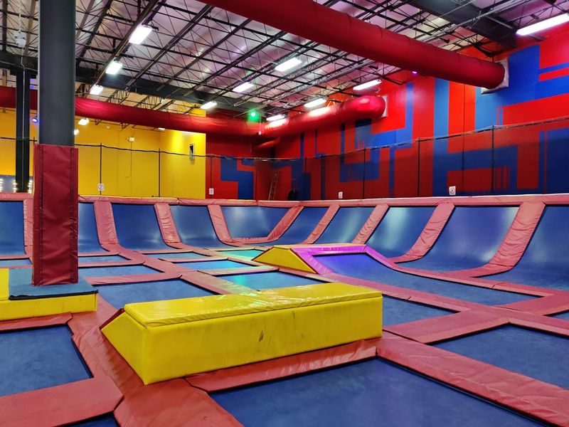 Trampolines and Dodgeball Zones