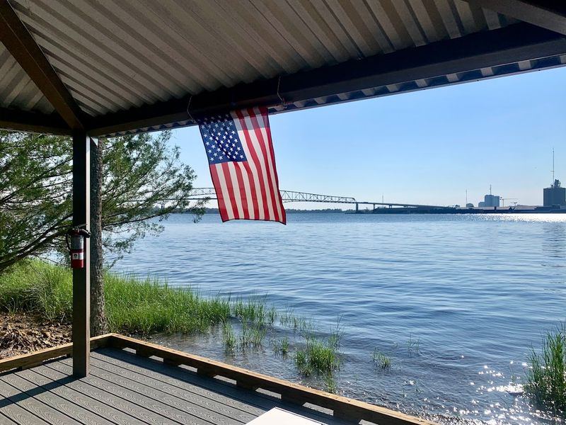 Three Picnic Pavilions With River Views