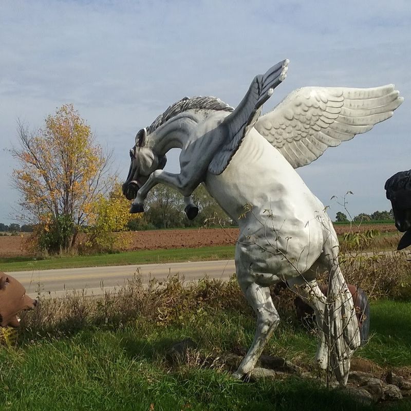 The Giant Flamingo Entrance