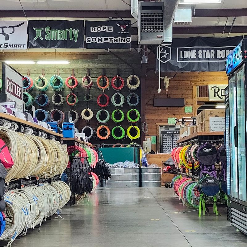 Indoor Roping Arena Where Kids Practice Skills