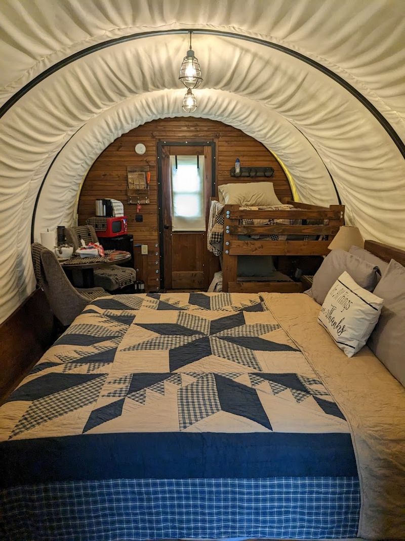 Glamping in the Covered Wagons