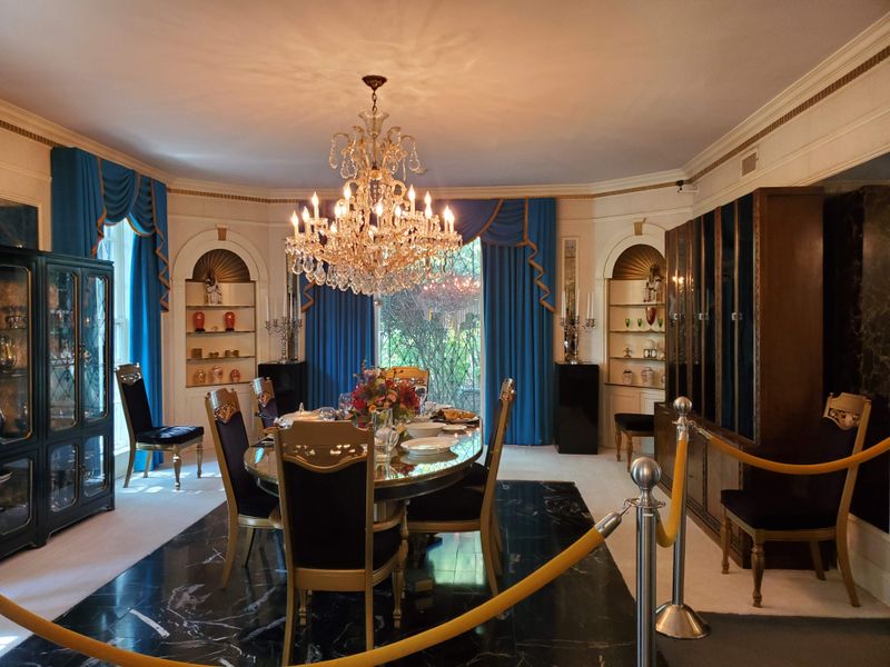 The Presley Family Dining Room at Christmas