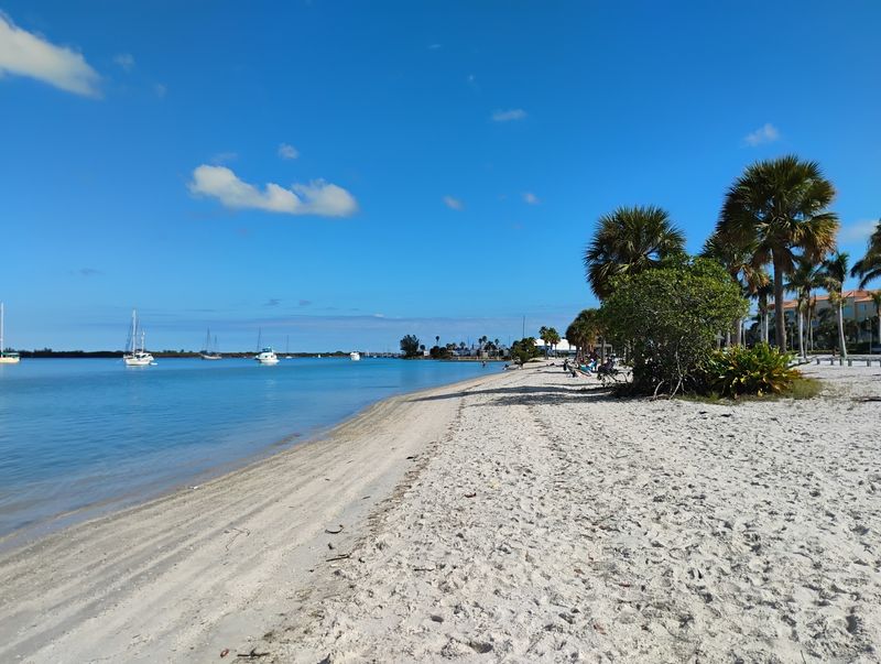 Quarter-Mile White Sandy Beach