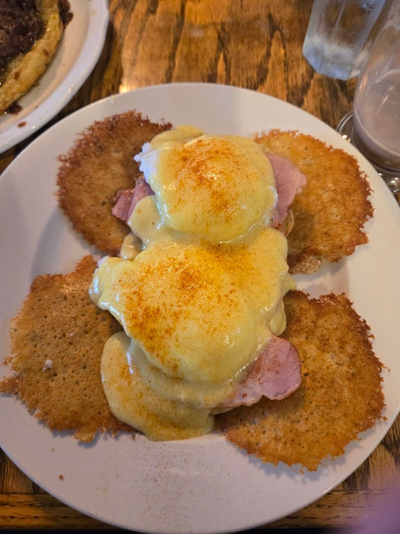 Savory Balance: Eggs Benedict and Potato Pancakes