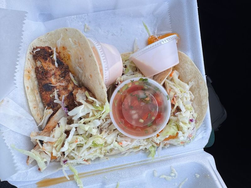 Blackened Mahi Mahi Tacos with Tangy Slaw