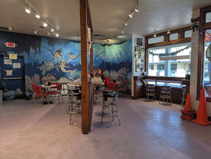 Indoor seating and a fun downtown setting