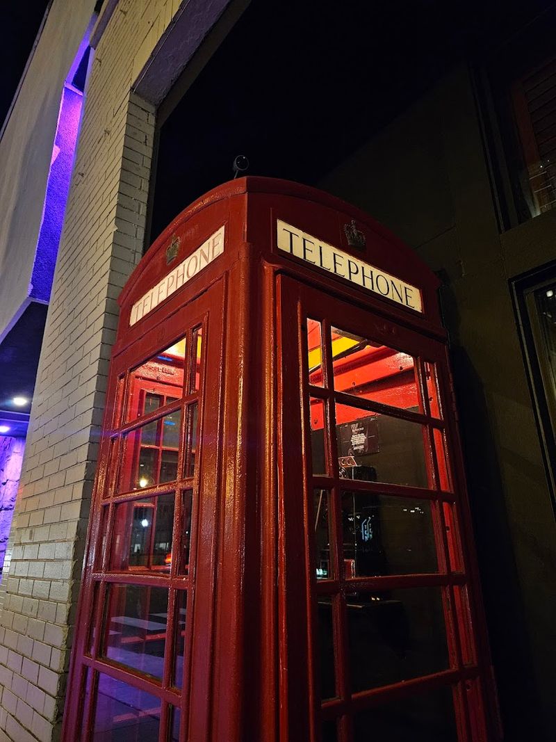 Enter Through a Vintage London Phone Booth